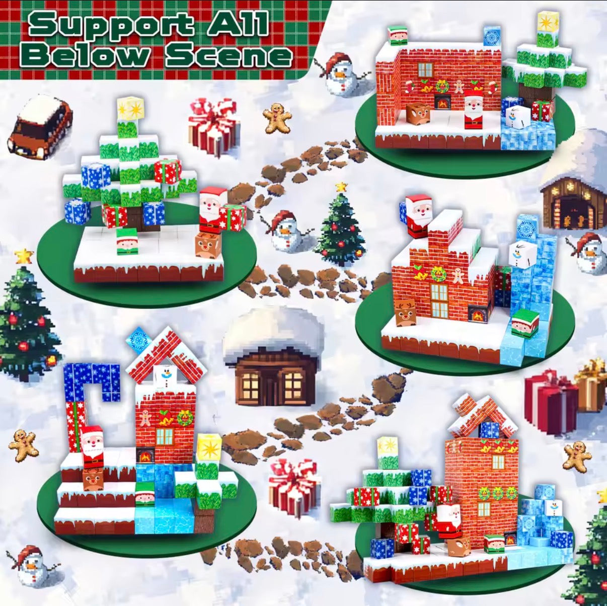 Winter Wonderland Magnetic Blocks - 150PCS