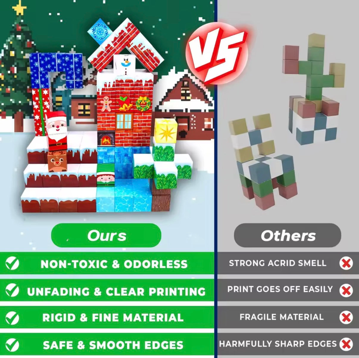 Winter Wonderland Magnetic Blocks - 150PCS