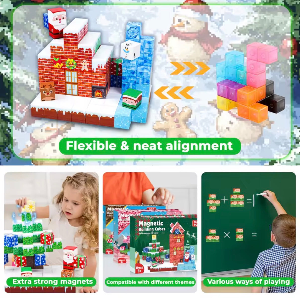 Winter Wonderland Magnetic Blocks - 150PCS